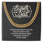 Super Dad To-Be Cuban Link Chain