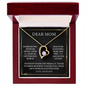 Dear Mom, Mother's Day Necklace