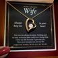 Amazing Wife, Always Keep Me In Your Heart Forever Love Necklace