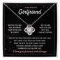 To My Beautiful Girlfriend Love Knot Necklace