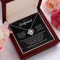 To My Beautiful Girlfriend Love Knot Necklace