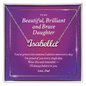 Beautiful, Brilliant & Brave Daughter Custom Name Necklace