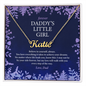 Daddy's Little Girl Custom Name Necklace
