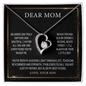 Dear Mom, Mother's Day Necklace