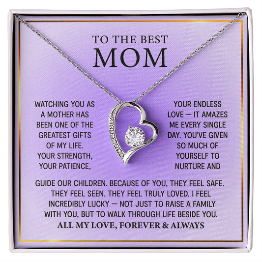 The Best Mom, Forever Love Necklace