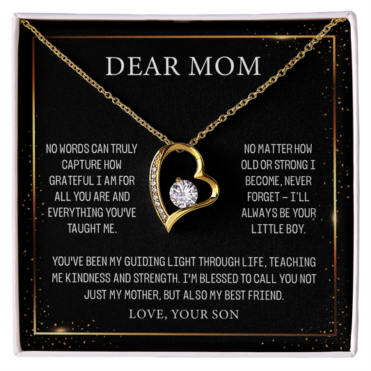 Dear Mom, Mother's Day Necklace
